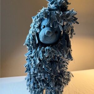 Vintage Dog GUND Blue Denim Jimmy Jeans Poodle Stuffed Animal Plush